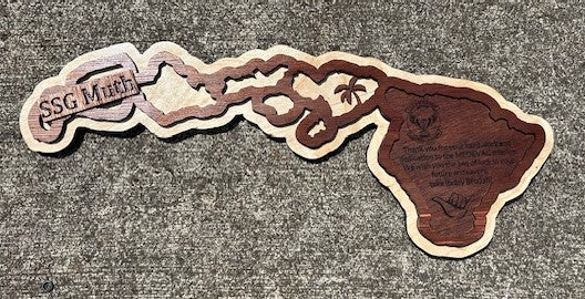 Layered island chain of Hawaii plaque